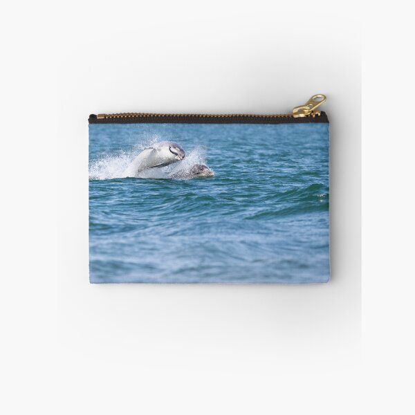 Item preview, Playful dolphin eating salmon designed and sold by chanonry.