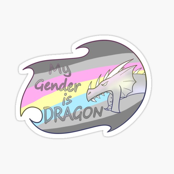 my Gender is DRAGON: Demiflux Sticker