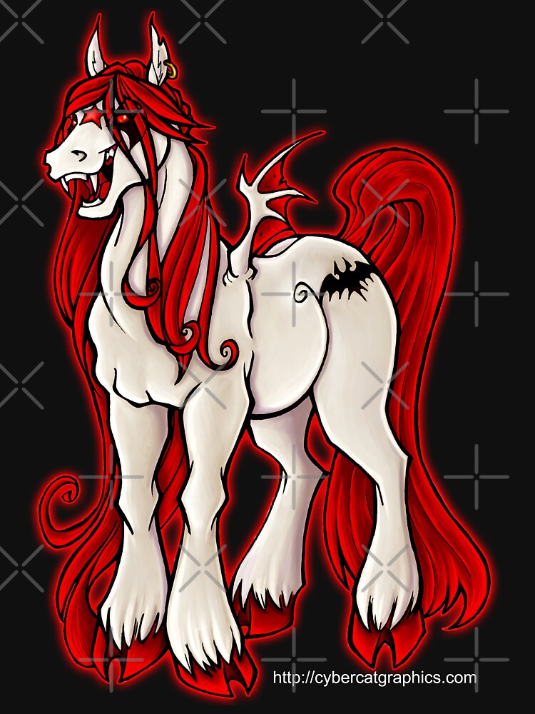 Thumbnail 7 of 7, Classic T-Shirt, Vampire Pony designed and sold by cybercat.