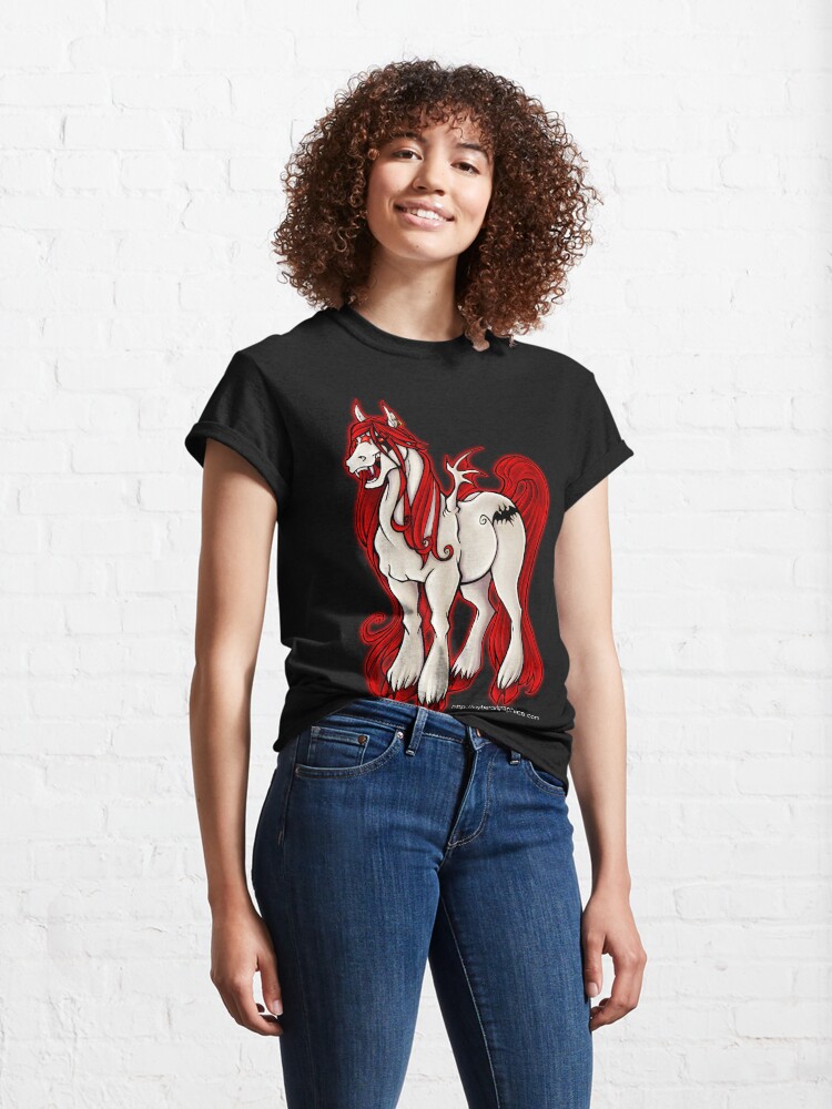 Thumbnail 4 of 7, Classic T-Shirt, Vampire Pony designed and sold by cybercat.