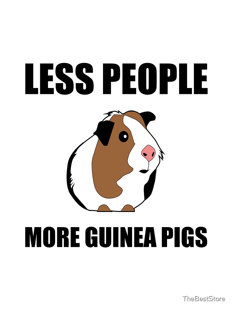 Less People More Guinea Pigs Funny Kids T Shirt By Thebeststore Redbubble