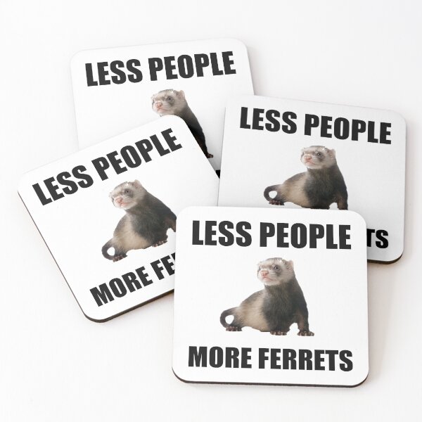 Item preview, Less People More Ferrets Funny designed and sold by TheBestStore.