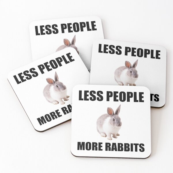 Item preview, Less People More Rabbits Funny designed and sold by TheBestStore.