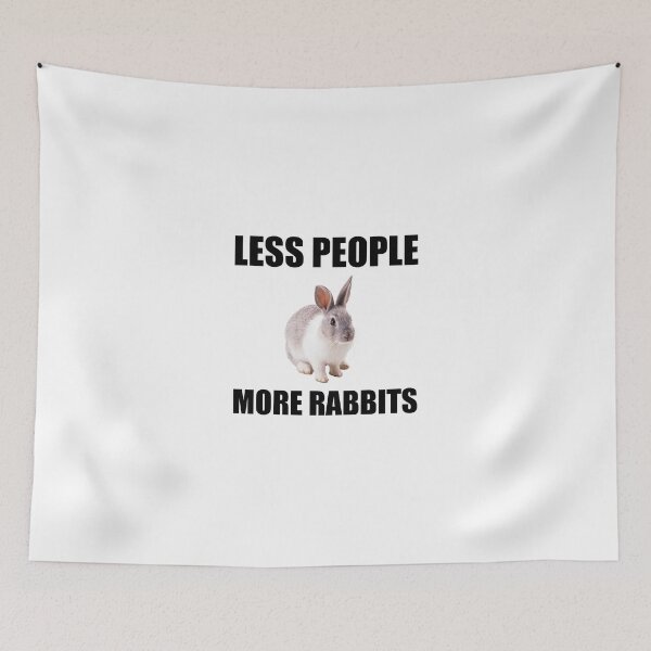 Item preview, Less People More Rabbits Funny designed and sold by TheBestStore.