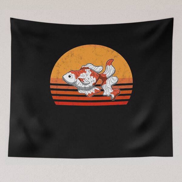 Item preview, Vintage Goldfish Sunset Retro Gift designed and sold by BornDesign.