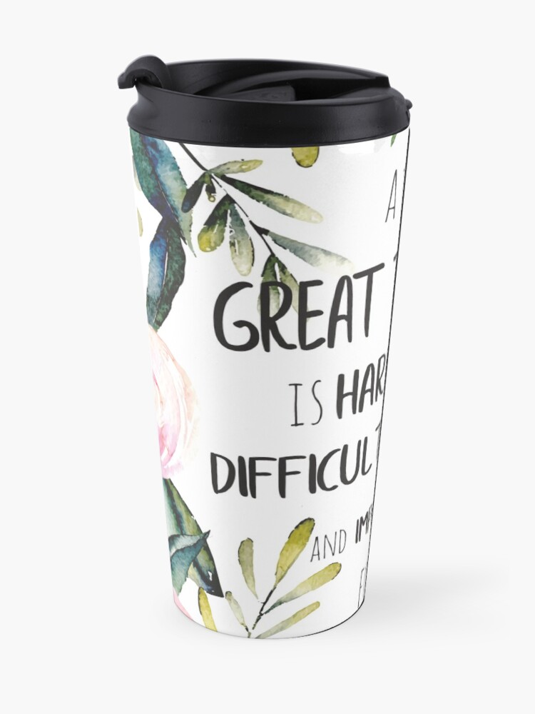 Alternate view of A truly great therapist is hard to find quote / Therapist Thank you / Therapist gift Travel Coffee Mug