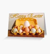 Vauxhall City Farm - Easter (Eggs - Text) Greeting Card
