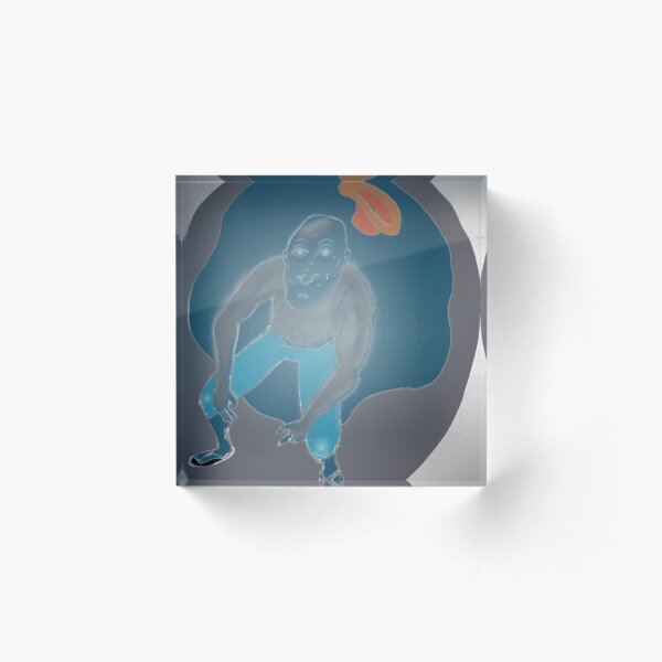 Stone Man Acrylic Block