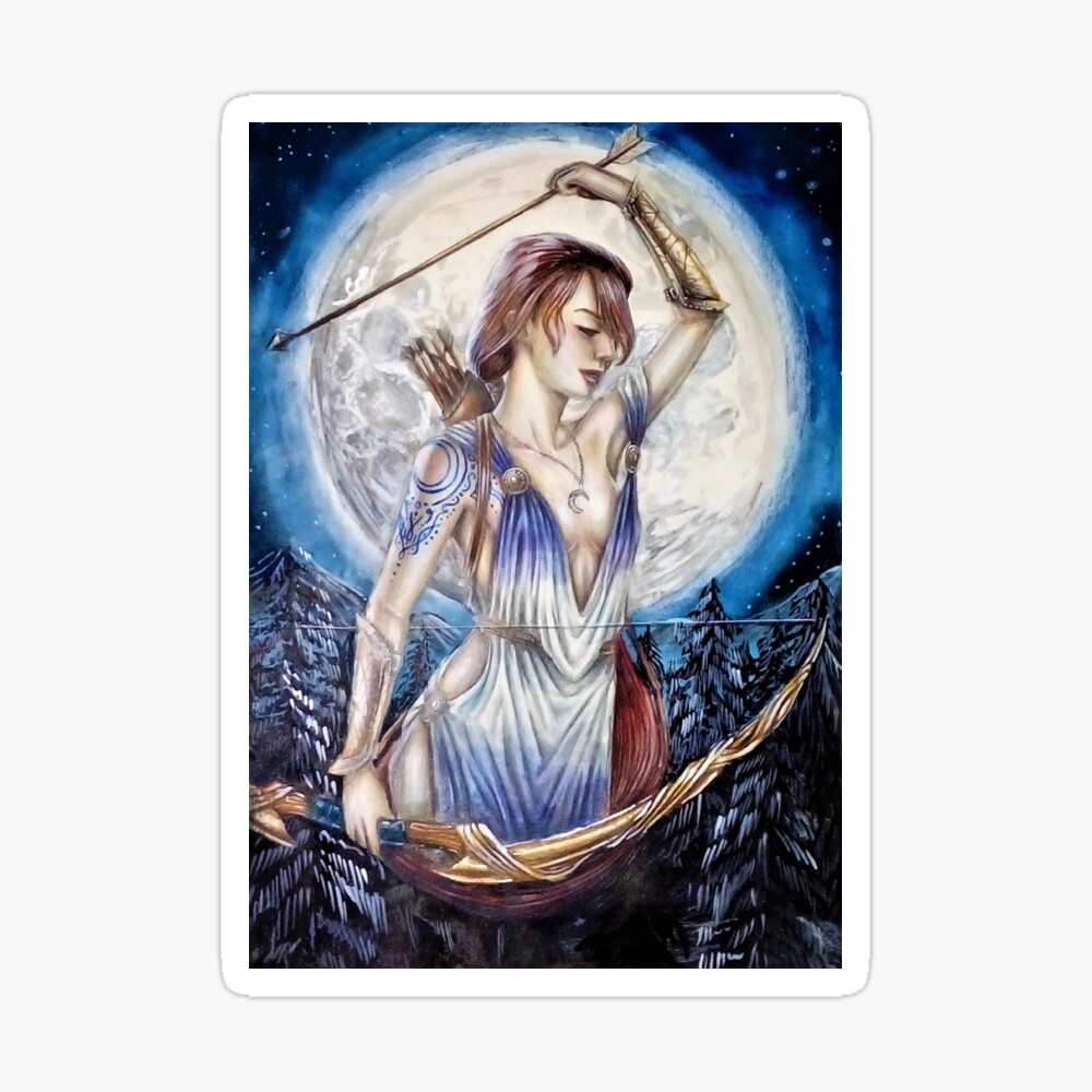 Artemis Gottin Des Mondes Poster Von Tobystevens Redbubble