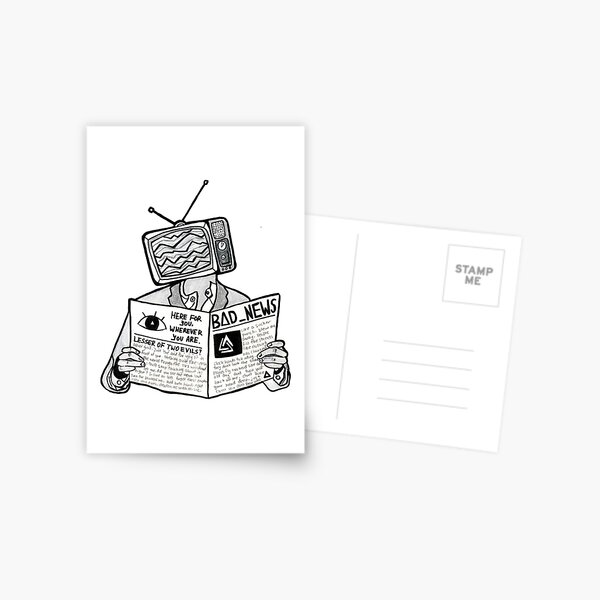 wie ein Trottel Postkarte