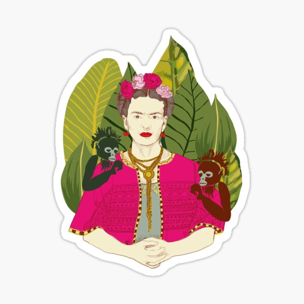 Frida Khalo Jungle Sticker