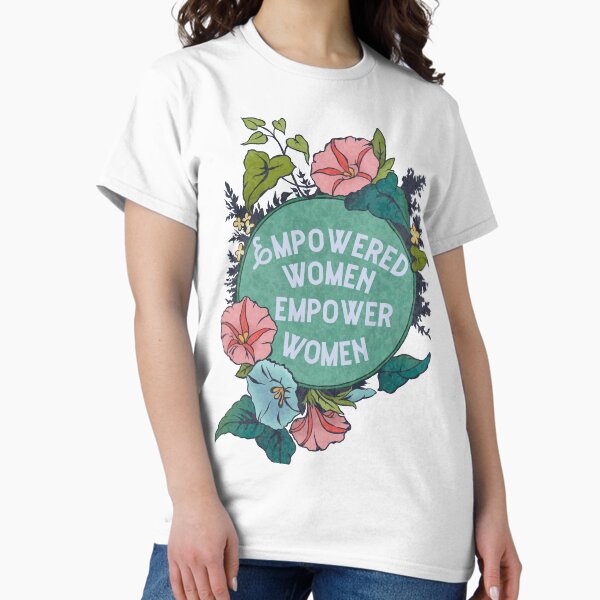 Vista previa del artículo con la obra «Mujeres empoderadas Empoderar mujeres», diseñado y vendido por fabfeminist.