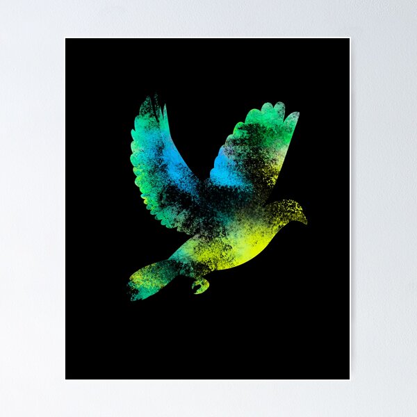 Friedenstaube wandposter • poster vogel, Taube, Frieden