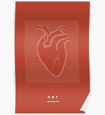 Ihr minimalistisches Filmplakat Poster