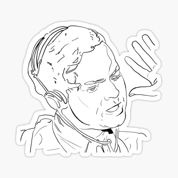 Orson Wells is on the Radio Sticker