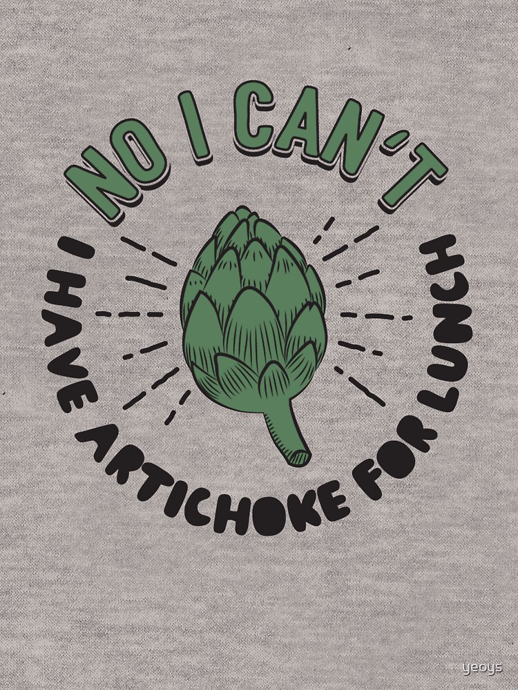 Thumbnail 7 of 7, Essential T-Shirt, No I Can't I Have Artichoke For Lunch - Artichokes Gift designed and sold by yeoys.