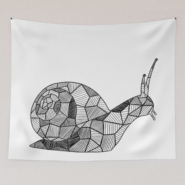 Item preview, Sketchy Geometric Snail designed and sold by polliadesign.