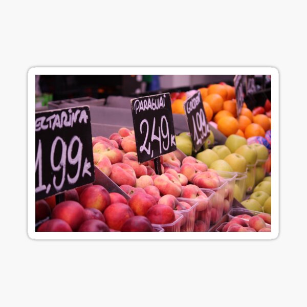 Vista previa del artículo con la obra «Puesto de frutas barcelona», diseñado y vendido por mdjames27.