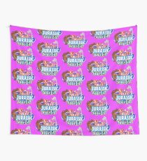 It's a Small Jurassic World (Logo w dinos) Wall Tapestry