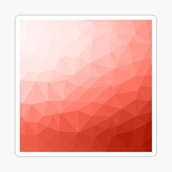 Living coral geometric mesh ombre pattern Sticker