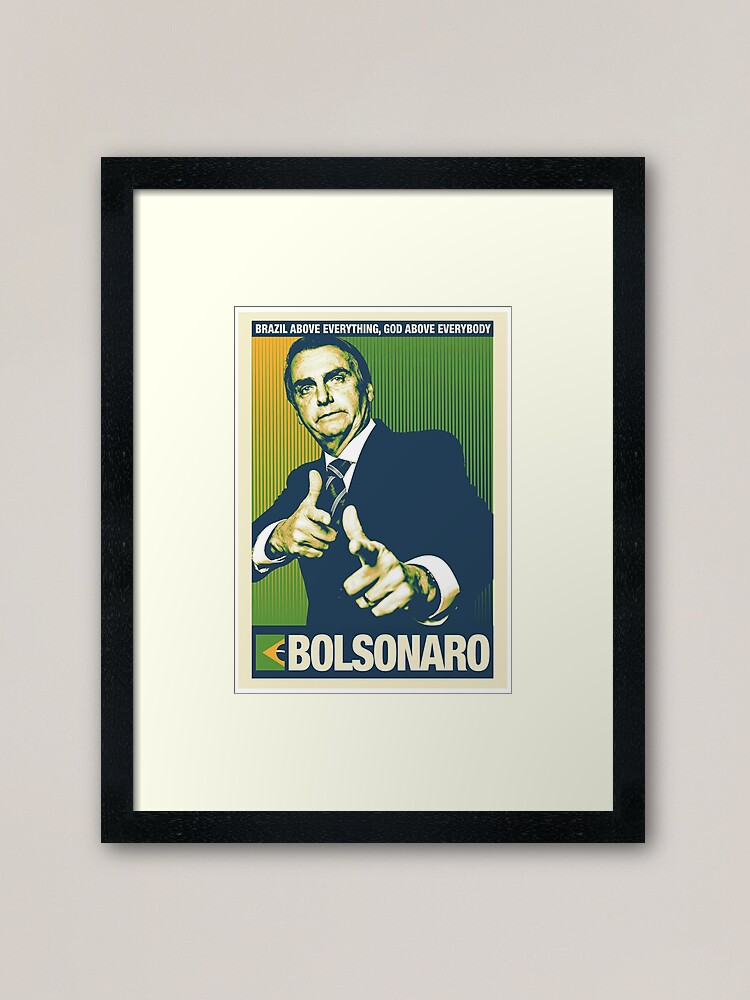 Bolsonaro Shepard Inspired Framed Art Print By Demetriusdesign Redbubble