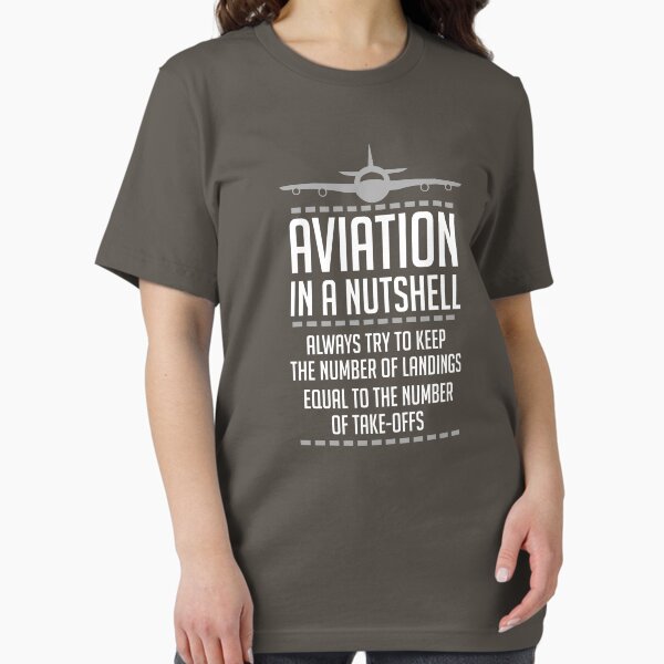 Item preview, Aviation In A Nutshell Funny ATC Pilot T-Shirt Gift Idea designed and sold by Adriancryp.
