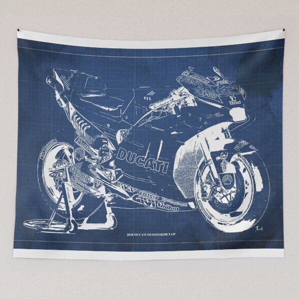 Item preview, 2018 Ducati Desmosedici GP Blueprint designed and sold by drawspots.