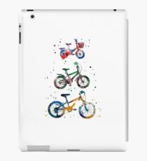 Kids' bikes, bicycles, watercolor bicycles iPad Case/Skin