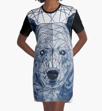 Geometric bear Graphic T-Shirt Dress