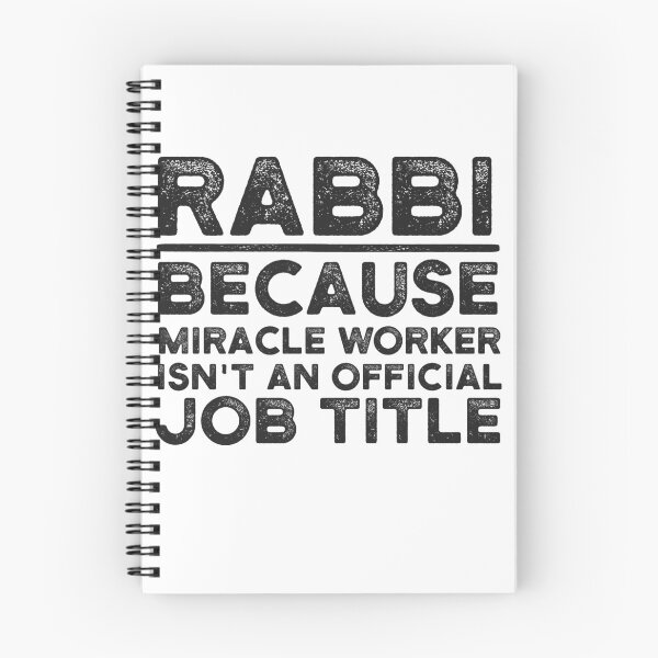 Artikelvorschau, Rabbi, weil Wundertäter keine offizielle Berufsbezeichnung ist entworfen und verkauft von UneDesigns.
