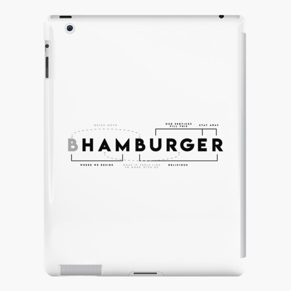 Hamburger Dissected iPad Snap Case