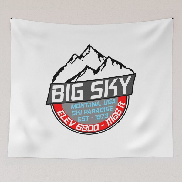 Item preview, Ski Park Big Sky Montana USA Skiing Paradise designed and sold by chriswilson111.