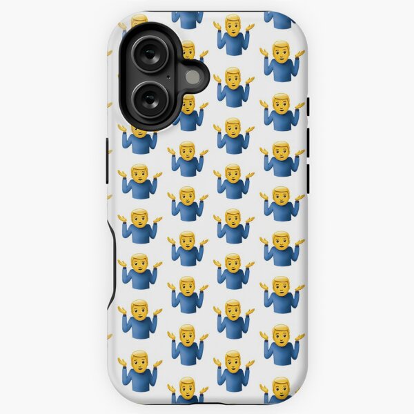 Item preview, Man Shrugging Emoji designed and sold by Emoji-Land.