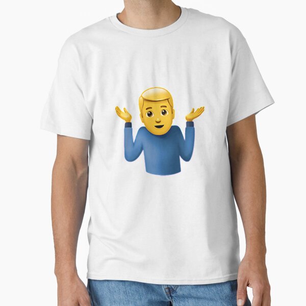 Item preview, Man Shrugging Emoji designed and sold by Emoji-Land.