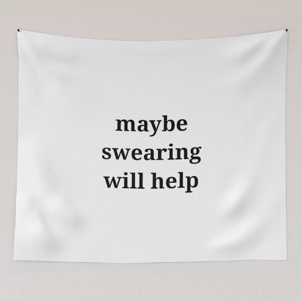 Item preview, maybe swearing will help designed and sold by kailukask.