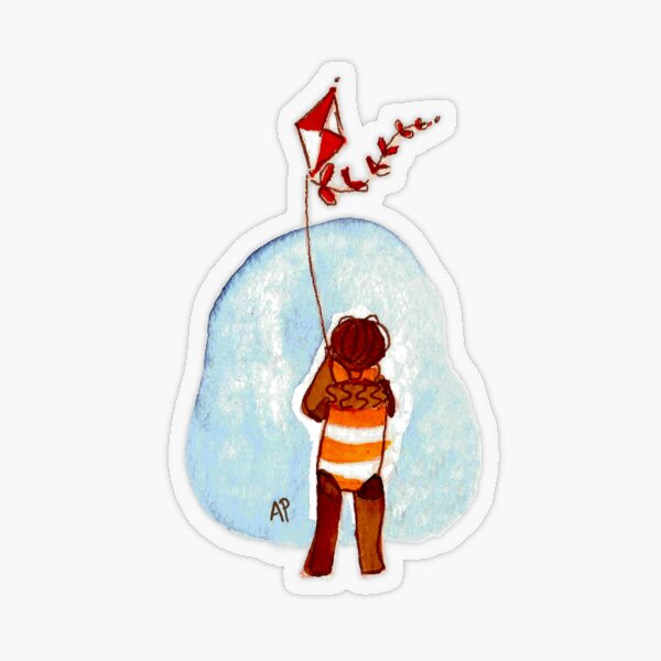 Vintage Beach - High Flyer Transparent Sticker