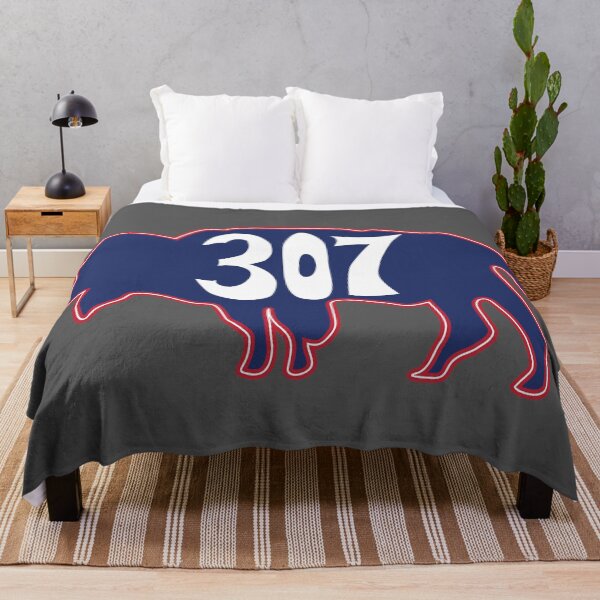 Item preview, Hand Drawn Wyoming Buffalo 307 Red Blue Flag designed and sold by itsrturn.