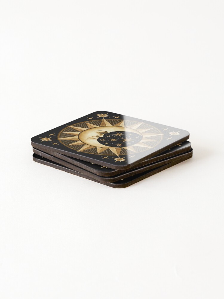 Ancient Moon Coasters Set Of 4 For Sale By Laorel Redbubble