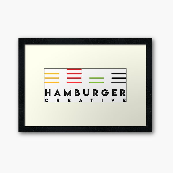 Hamburger Color Change Framed Art Print
