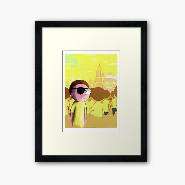 Evil Morty | Rick and Morty Framed Art Print