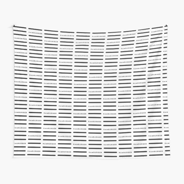Hamburger Logo - Thin Lines Tapestry