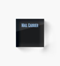 Tshirt Gifts For Mail Carriers Acrylic Block