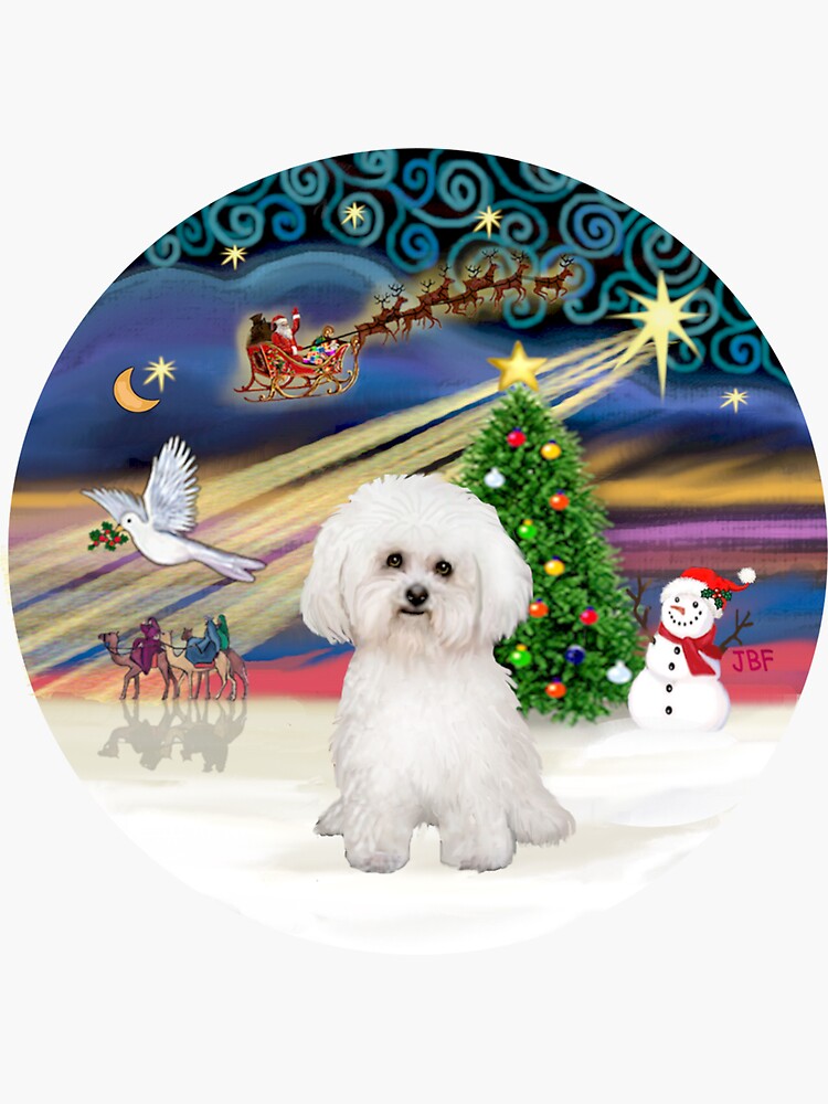 Christmas Magic with a Bichon Frise (#2) by JeanBFitzgerald