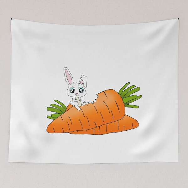 Item preview, Bunny Friends Watch Out! Small Bunny Large Carrot gift Idea designed and sold by elnino8.
