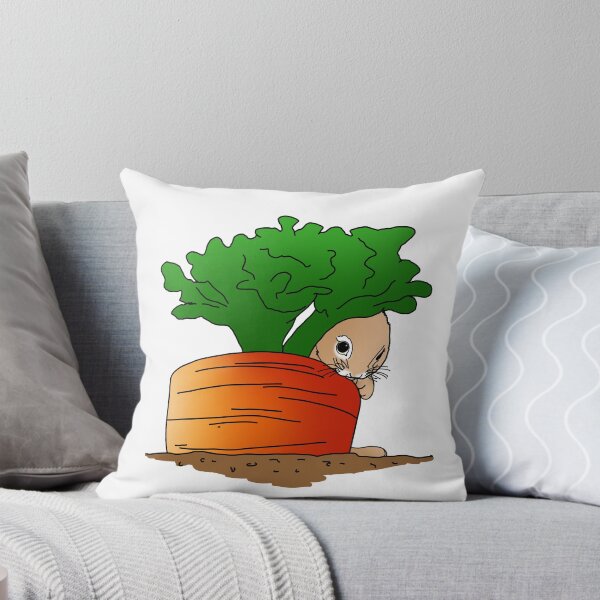 Item preview, Pusmy Bunny Hides behind his Giant Carrot gift idea For Kids and Adults designed and sold by elnino8.