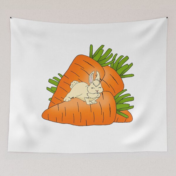 Item preview, Huge Carrots Pile with small Bunny Gift Idea designed and sold by elnino8.