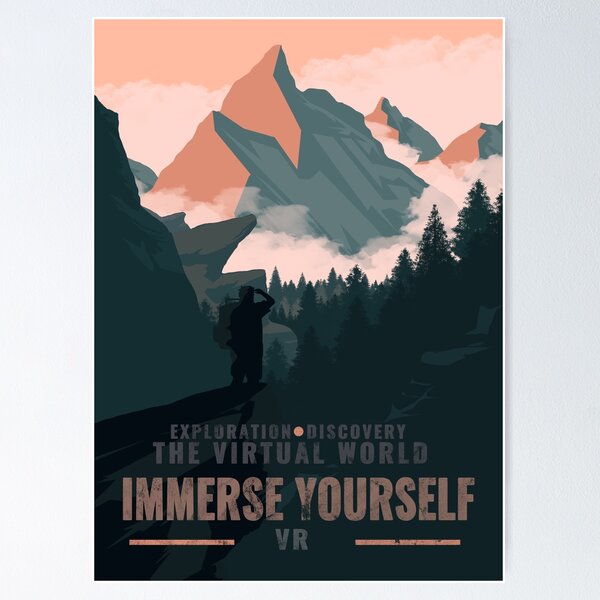 Item preview, The Virtual World-VR Poster designed and sold by Jacko-2026.