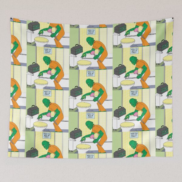 Item preview, Fish Guy Plumber designed and sold by Out to Lunch Cartoons and More.