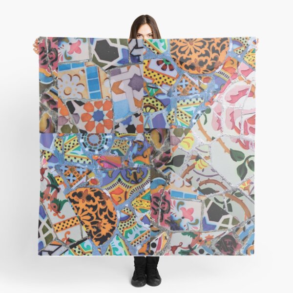 Designer BIMBA y LOLA silk scarf square Doves floral boho nature rainbow  colors