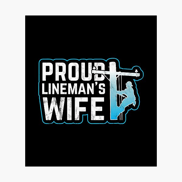 Item preview, Proud Lineman's Wife Line Worker Gift Idea designed and sold by haselshirt.